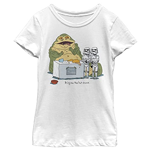 T-shirt Star Wars fille en coton blanc respirant évitant la transpiration