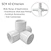 Sasonco 4 Way PVC Corner Fitting 3/4
