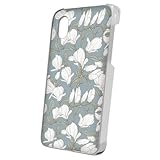 スマQ アンドロイドワン X1 対応 ケース スマホケース ハードケース コンパクト 傷防止 スリム 薄型 花 つぼみ かわいい おしゃれアンドロイド ワン エックスワン用 (D.ブルーグレー) ami_hard0007-f0480