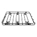 Smittybilt 35504 Defender 3.5' X 5' Welded One Piece Roof Rack