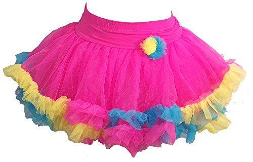 Jona Michelle Baby Girls Bright Pink Pastel Tutu (Large (7/8))
