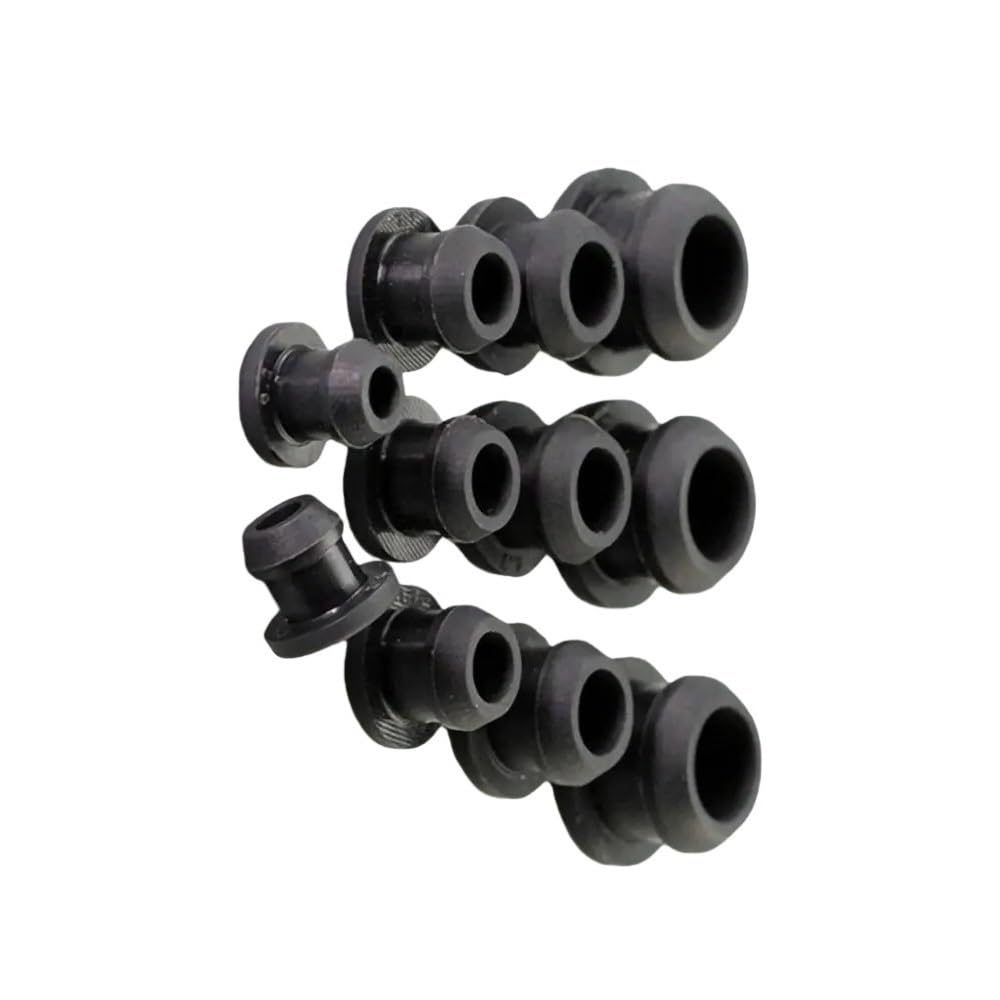 Silikonowe zatyczki uszczelniające, Czarne silikonowe zaślepki na otwory typu T 50 szt. Dekoracja mebli w wielu rozmiarach(24mm)