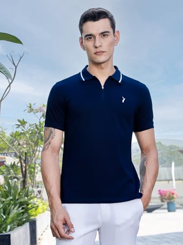Image of Thomas Scott | Men | Solid | Polo Tshirt | Regular Fit | 100% Cotton | Polo Collar | Casual Tshirt