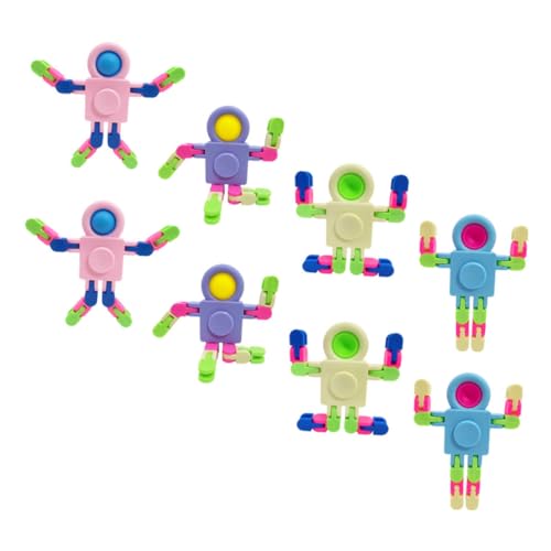JOINPAYA 8個 解圧 み立て可能 ロボット指先フィジェットトイ ストレス解消 知育 な多機能感覚遊び