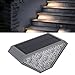 XHTLLO Solar Deck Lights, Solar Step Lamp Warm Light, IP67 Waterproof LED Stair Lights with Button and Light Sensor Control, Solar Stair Lights for Fence, Deck, Garden, and Porch