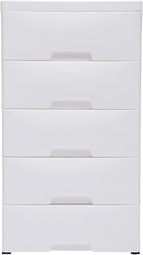 Miniatura 4 de Cómoda de 5 capas, cajonera con rueda universal desmontable, cómoda de almacenamiento de polipropileno para armario, dormitorio, ropa, ropa,