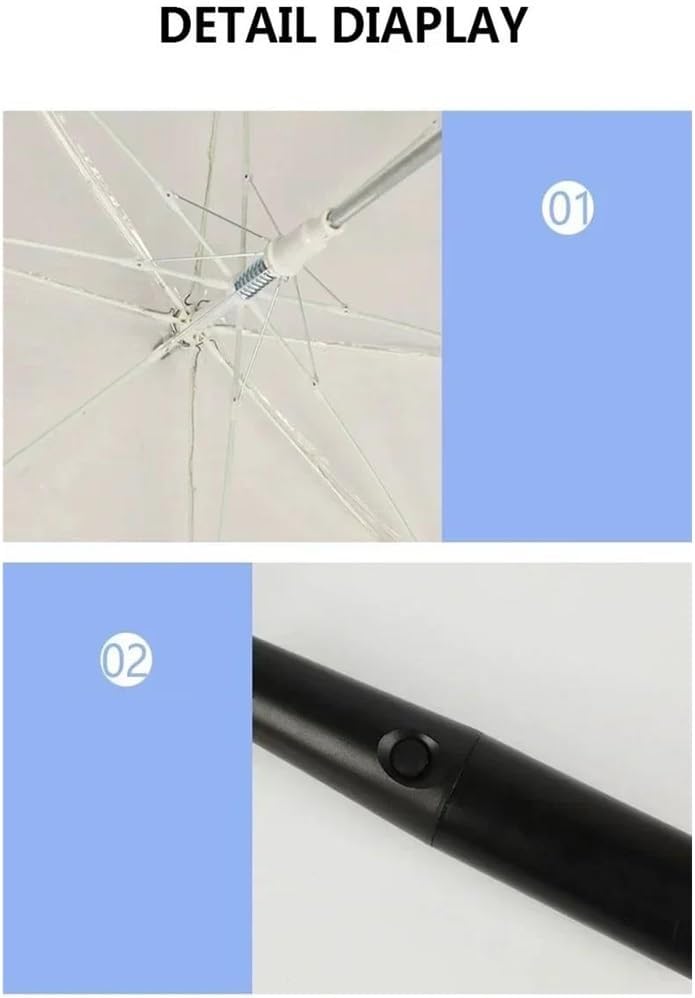 Led Umbrella 4Colour Led Umbrella, Clear Umbrellas with Flashlight Torch, for Wedding Photography Party Birthday Christmas Gifts