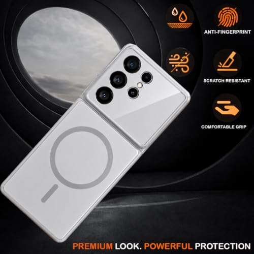 Image of SHINESTAR Samsung Galaxy S25 Ultra 5G Case - Premium Shockproof Protective Cover, Wireless Charging Compatible, Slim & Durable Luxury Back Cover with Camera Protection (Silver)