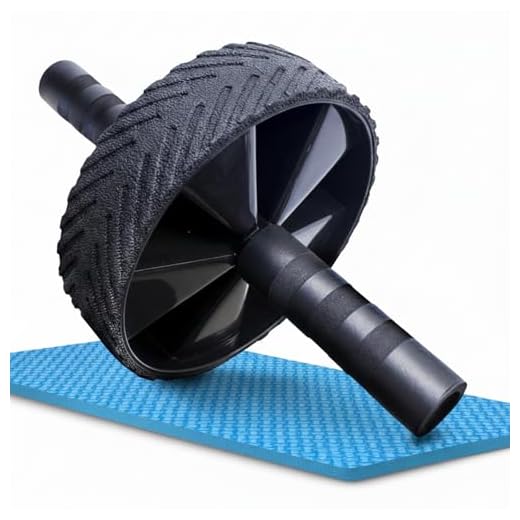 Rueda Abdominal Profesional para Abdominales en Casa | Rodillo Abdominales con Alfombrilla Antideslizante | Ejercicio de Core, Calistenia y Fitness en Casa - Diseño Premium