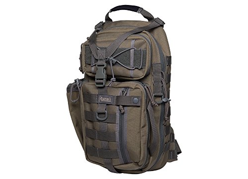 Sac bandoulière tactique Magforce M kaki motif feuilles en nylon léger