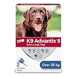 K9 Advantix II Flea and Tick Treatment for Extra Large Dogs weighing over 25 kg (over 55 lbs.)-2 doses