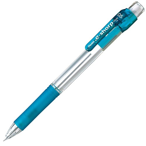 青　ぺんてる シャープペンシル 0.5 フリクションとe-sharp Amazon.co.jp: 0.5 AZ125-S ドットイーシャープ シャープペン ぺんてる 筆記具