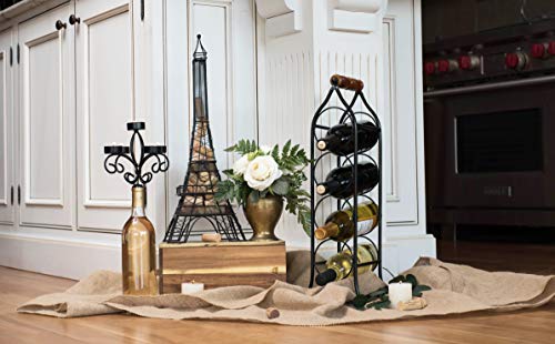 Twine Old World Cork Holder, Decorative Wine Cork Storage And Decor, Set Of 1, Metal With Rustic Bronze Finish Globe Cage Cork Display #TOP6
