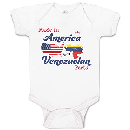 Image of Cute Rascals Baby Bodysuit Made in America with Venezuelan Parts Boy & Girl Baby Clothes Funny Cotton A White Design Only Newborn