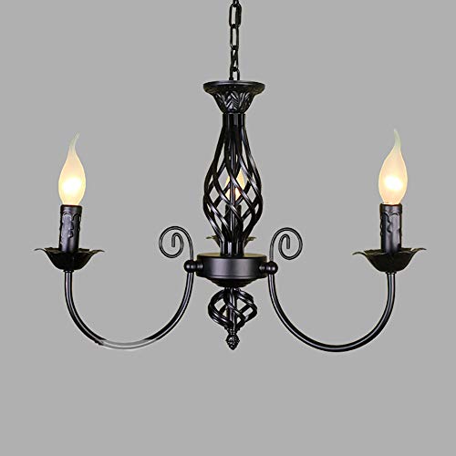 Lustre suspension industriel pour éclairer une pièce sombre avec 3 têtes