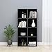Libreria/Credenza Nero Lucido 66x30x130 cm in Truciolato Arredamento Scaffalature Librerie