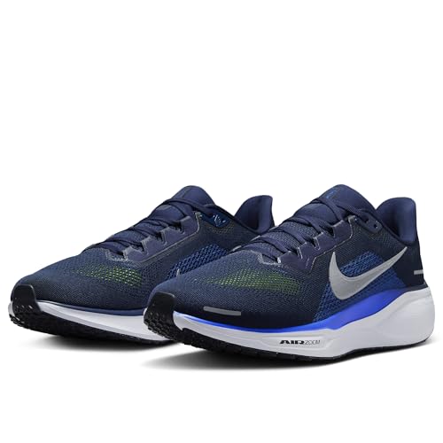 Nike Nike Pegasus 41 Men's Road Running Shoes (FD2722-400, Midnight Navy/Black/Volt/Reflective Silver) Size 10.5