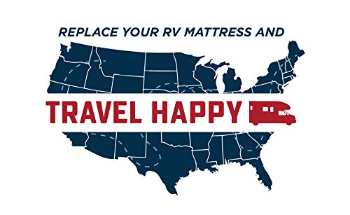 Travel Happy With A 8 Inch Narrow King (72 Inch X 80 Inches) New Cooler Sleep Graphite Gel Memory Foam Mattress With Premium Textured 8-Way Stretch Cover For Campers, Rv's And Trailers Made In The Usa #TOP5
