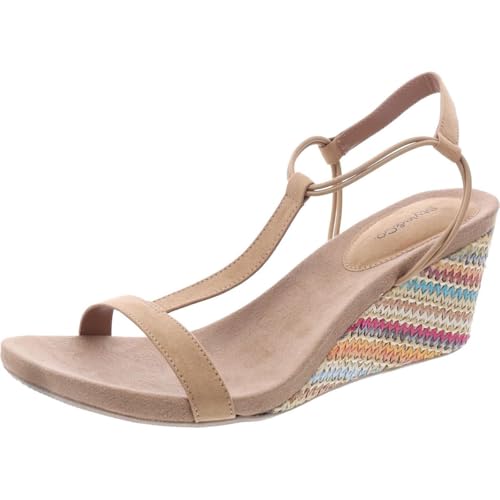Image of Style & Co. Womens Mulanepwt Sequined Wedge Sandals