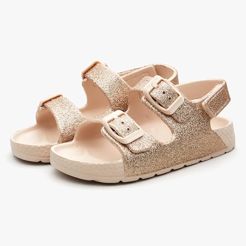 Image of EasyStar Boys and Girls Lightweight Dual-Adjustable Sandal Buckles With Hook and Loop Heel Closure