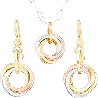 Algopix Similar Product 18 - Everyday Tricolor Love Knot Jewelry