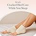 Kitsch Moisturizing Socks for Cracked Heel Treatment – Reusable Spa Socks for Women & Men with Insulated Gel Lining - Overnight Heel Socks for Dry Cracked Feet, Hydrating, Open-Toe Design - 1 Pair
