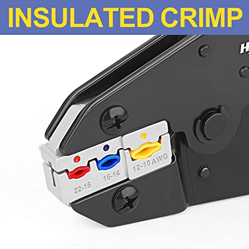 image for haisstronica Crimping Tool for Insulated Electrical Wire Connectors-AW