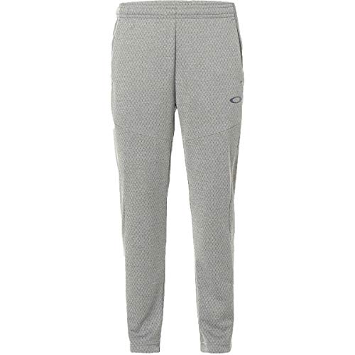 Oakley Men's Enhance Tech Fleece Pants Grid, Light Heather Grey, M