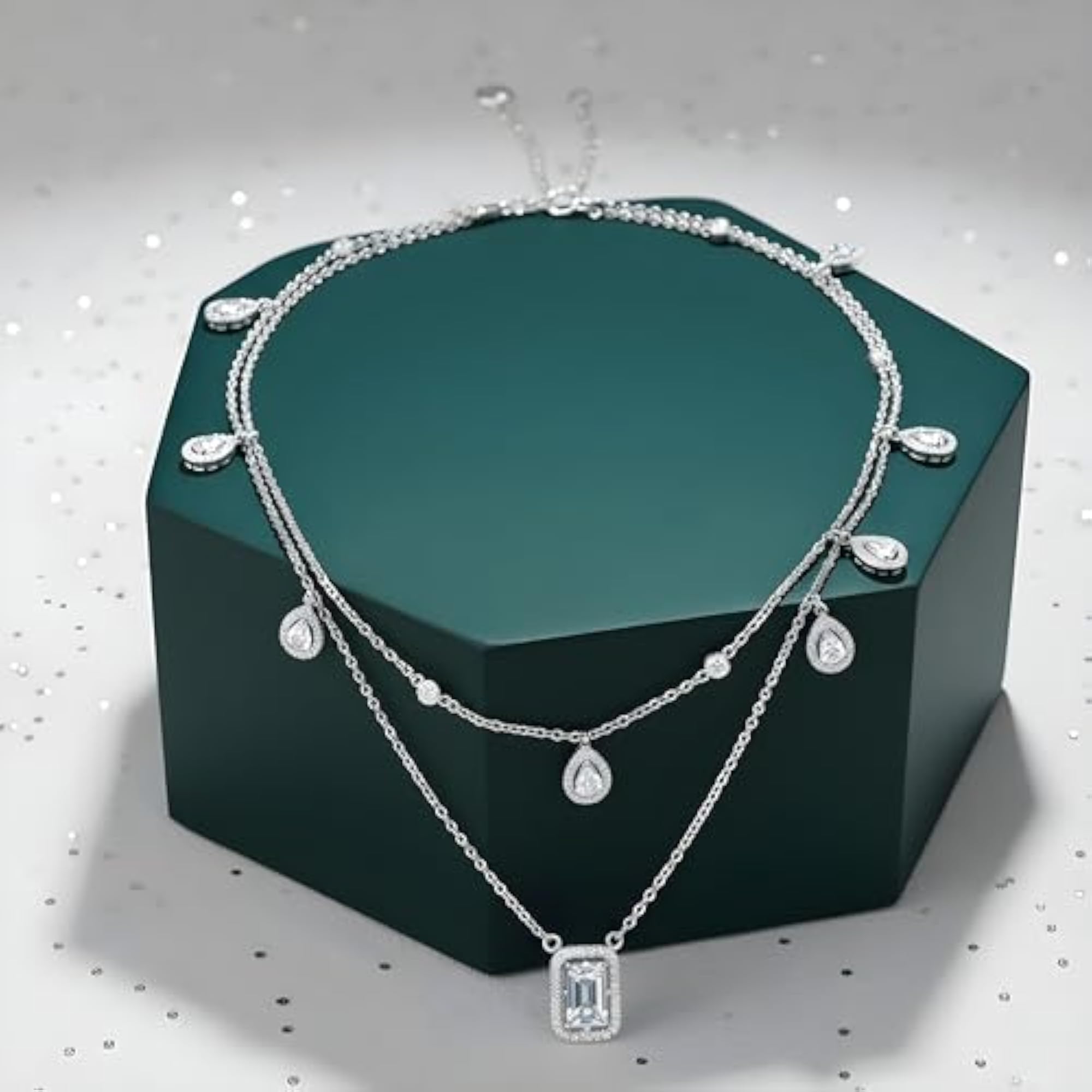 Women's Delicate Layered Necklace, Minimalist Design