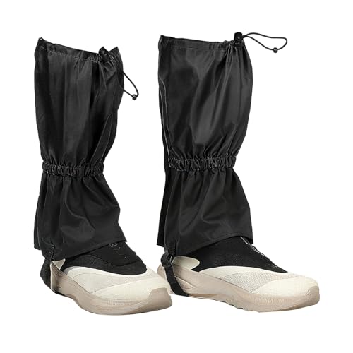 YELARXI Leg Gaiters, Snow Gaiters for Hiking Waterproof Adjustable Lightweight Snow Boot Guards with Foot Strap -Fitting for (Snowshoeing/Hiking/Hunting/Climbing), 14