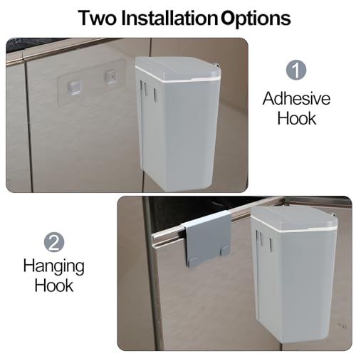 Caneca de Basura Plástica para Pared 12 L con Tapa miniatura 4