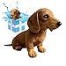 GTFYUDGH Spielzeug Hund Dackel, 17x15x10cm Plüschtier Hund Realistisch Dackel, Dackels Kuscheltier, Süßes Realistisches Wurst Hunden Welpe Stofftier Für Kleinkinder Mädchen Geschenk Geburtstag