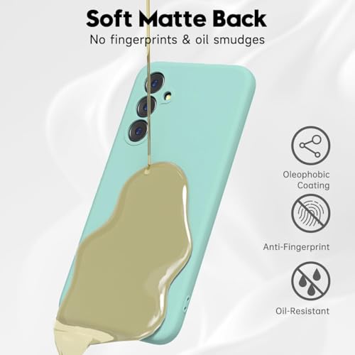 Image of DIZORO Samsung S25 Plus Case,Compatible with MagSafe, Non Yellow Military-Grade Drop Protection & Hard PC Back Cover Slim Transparent Anti-Scratch Shockproof Phone Case (Mint)