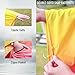 SaphiRose Adults Rain Poncho Waterproof Raincoat Women Gradient Hood with Pocket (Gradient Yellow-Rose red)