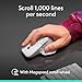 Logitech MX Master 4 for Mac, Ergonomic Bluetooth Mouse with Advanced Performance Haptic Feedback, Ultra-Fast Scrolling, USB-C Charging, MacOS, iPadOS, Windows - White Silver