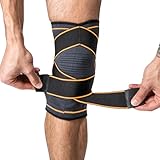 DRUNA Rodillera Deportiva Elástica con Correas de Compresión para Meniscos Ligamentos Soporte Rodilla Alivia Dolor...