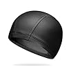 Swimming cap HLRivestimento in Pu di Nuoto della Protezione Dell’Orecchio Cuffia Tappo Pu Impermeabile E Traspirante Maschio Adulto Signora Cuffia I Capelli Lunghi, Black,Black