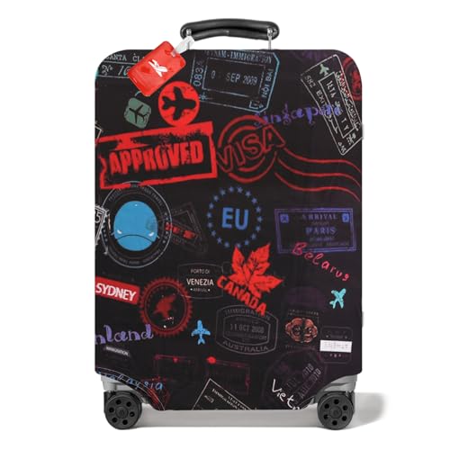 Godneei Funda Para Maleta Estampada, Protector De Maleta Para Equipaje Facturado, Funda De ProteccióN Duradera Y PráCtica, Accesorio Esencial De Viaje (L)