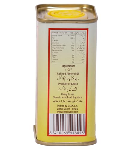 Image of Well's 100% Pure Almond Oil Packed And Imported From Spain 175Ml | Sweet Almond Oil For Body, Skin & Hair | Helps Enhance Memory | For New Born Baby Massage | Beauty & Skin Massage
