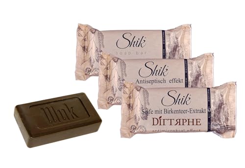 3 Stück (3 x 140g) Birkenseife Teer Seife (Birkenteer) Dermatitis Akne Дегтярное мыло
