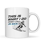 Skiing Coffee Mug 11oz White...