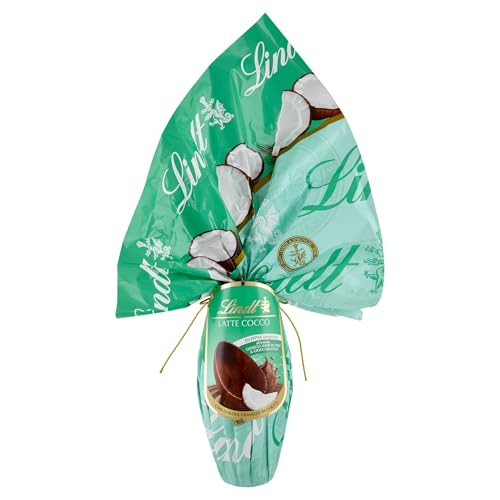 Lindt Uovo di Pasqua cioccolato al latte con scaglie di Cocco, Formato 240 g