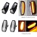 Riloer Front Fender Side Marker LED Amber Lights Clear Lens, Compatible with Hyundai 2008-2011 i10, Front Turn Signal Flowing Indicator Lamp