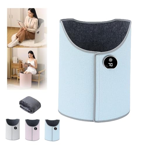 Calefactor Eléctrico Portátil con Manta y 5 Niveles de Calor