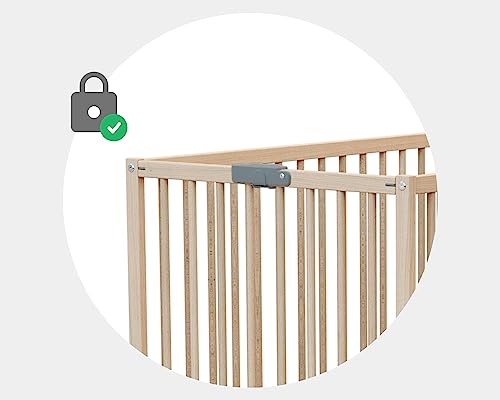 Miniatura 8 de Webaby - Cuna Bebé Plegable Con Colchón Madera Flex - Haya Cruda - 60 X 120-124 X 64.50 X 82 Cm