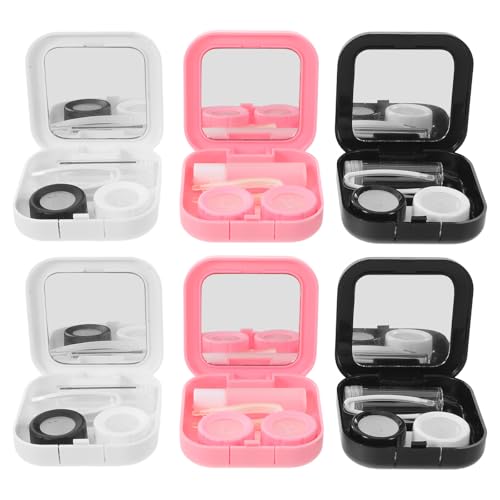 Lentilles de contact accessoires de voyage étanches avec boîte de rangement et applicateur