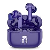 xinwld Auriculares Inalambricos, Auriculares Bluetooth 5.3 HiFi Estéreo con HD Micró, Reducción de Ruido Cascos Inalambricos, Reproducción de 36H Auriculares con Pantalla LED, IP7 Impermeables