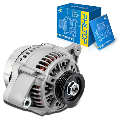 Image of PHILTOP New 13743N Alternator 95Amp Compatible with 1997-2001 Honda CR-V | Alternator Replacement 13743N, CJV27, 31100P3F013, 31100P3FJ51, CJU97, CJV26, 31100P3FA01