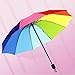 Livwellia Fashionable Rainbow Umbrella Tri-Fold Umbrella For Sunny And Rainy Days-1Pcs