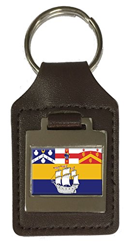 Porte-clés en cuir gravé drapeau australien, souvenir de Sydney
